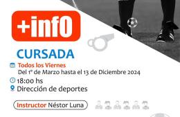 Invitación a sumarse a la Escuela mixta de arbitraje de fútbol