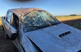 Volcó una camioneta en un camino rural a escasos metros de la Ruta 31