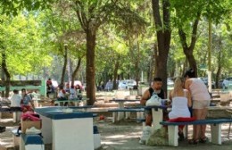 Los vecinos asistieron al balneario durante todo el fin de semana