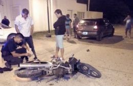 Una joven embarazada resultó herida en un accidente de tránsito