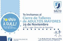 Área de Adultos Mayores realiza cierre anual de talleres