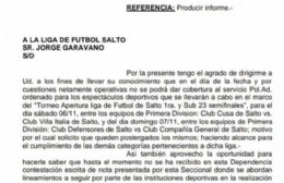 Salto sin partidos de fútbol por falta de policías