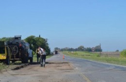 Vialidad bonaerense inició trabajos de bacheo profundo en la Ruta 191