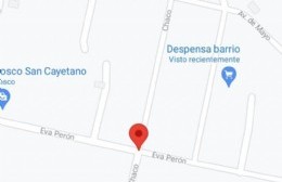 Roban moto en Barrio valacco