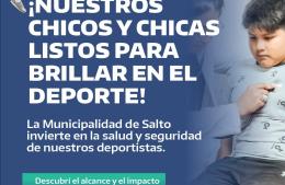 Casi 400 chequeos médico-deportivos gratuitos a jóvenes de Salto