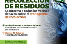Este viernes no habrá recolección de residuos