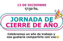 La Municipalidad de Salto invita a celebrar el cierre de año en la sede del Programa Envión
