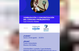 Brindarán una charla sobre consumo problemático