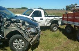 Colisionaron dos camionetas en la Ruta 191