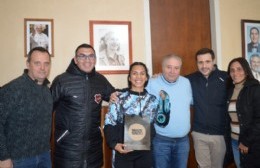 Ludmila Ojeda fue recibida en el Palacio Municipal