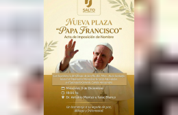 Impondrán el nombre “Papa Francisco” a la nueva plaza de Salto