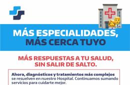 Nuestro Hospital suma tres nuevas especialidades
