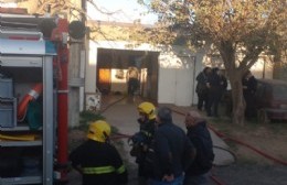 Se incendió galpón en una vivienda