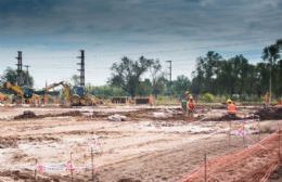 El intendente recorrió la futura planta de Molinos Fénix S. A.