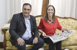 La gobernadora Vidal recibió al intendente de Arrecifes