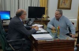 Alessandro evaluó temas de gestión junto a director del Banco Provincia