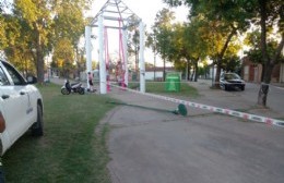 Pudo ser una tragedia: un poste de luz cayó encima de una menor de 13 años