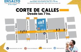 La Copa del Mundo en Salto: corte de calles