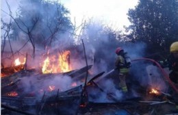 Una casilla fue devorada por el fuego