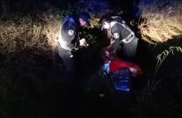 Encontraron abandonada entre pastizales a una moto que había sido robada