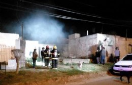 Principio de incendio en una vivienda de calle Croacia