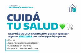 Recomendaciones post inundación: ¿Dónde consultar síntomas?