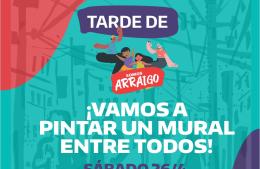 Jornada de mural colectivo en Barrio Trocha