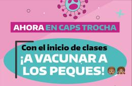 Campaña de vacunación en barrio Trocha