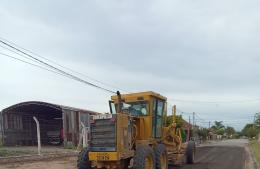 Trabajos conjuntos de personal del Obrador Municipal y de Infraestructura