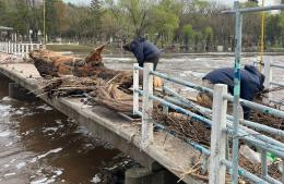 Intenso despliegue municipal tras el temporal