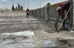 Avanzan las mejoras en la Secundaria N° 7 de Arroyo Dulce