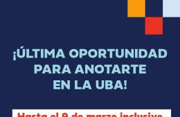 ¡Última oportunidad para anotarte a la uba en salto!