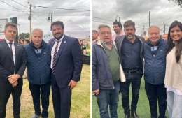 Alessandro acompaño a Kicillof en la ciudad de Carmen de Areco